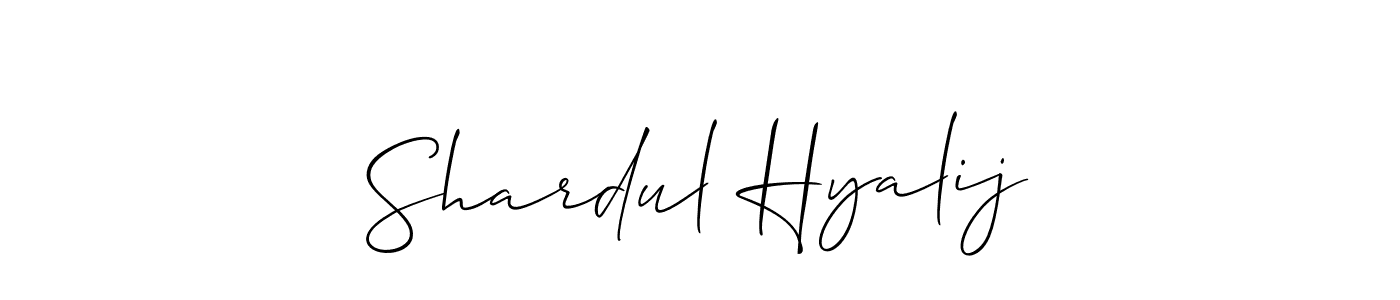 How to Draw Shardul Hyalij signature style? Allison_Script is a latest design signature styles for name Shardul Hyalij. Shardul Hyalij signature style 2 images and pictures png