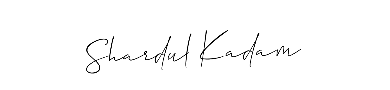 Also we have Shardul Kadam name is the best signature style. Create professional handwritten signature collection using Allison_Script autograph style. Shardul Kadam signature style 2 images and pictures png