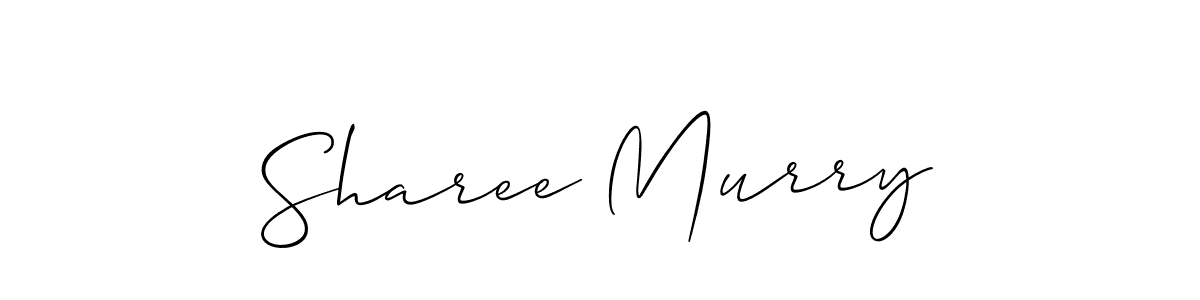 How to make Sharee Murry name signature. Use Allison_Script style for creating short signs online. This is the latest handwritten sign. Sharee Murry signature style 2 images and pictures png