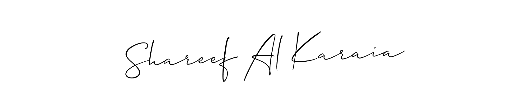 See photos of Shareef Al Karaia official signature by Spectra . Check more albums & portfolios. Read reviews & check more about Allison_Script font. Shareef Al Karaia signature style 2 images and pictures png