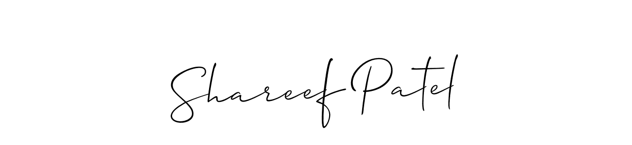 This is the best signature style for the Shareef Patel name. Also you like these signature font (Allison_Script). Mix name signature. Shareef Patel signature style 2 images and pictures png