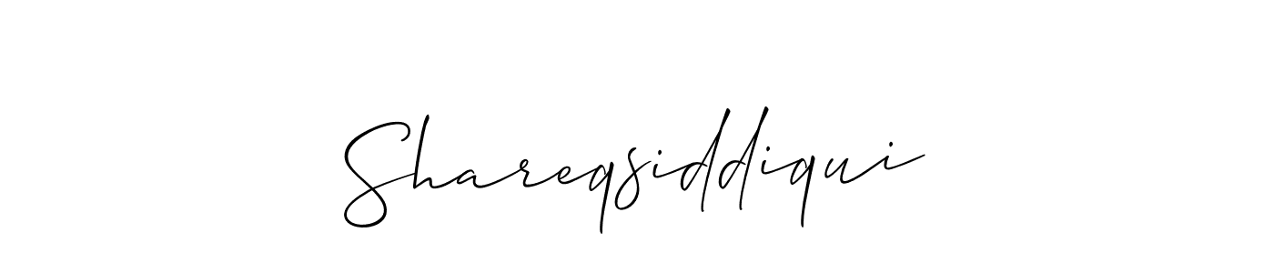 You should practise on your own different ways (Allison_Script) to write your name (Shareqsiddiqui) in signature. don't let someone else do it for you. Shareqsiddiqui signature style 2 images and pictures png