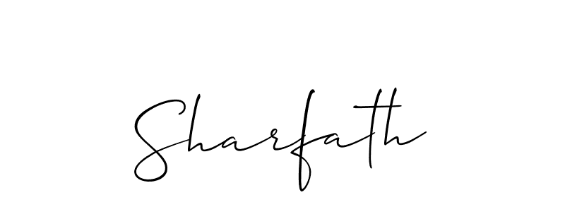How to Draw Sharfath signature style? Allison_Script is a latest design signature styles for name Sharfath. Sharfath signature style 2 images and pictures png