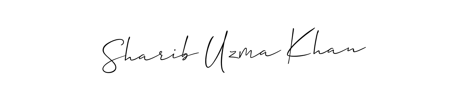 Here are the top 10 professional signature styles for the name Sharib Uzma Khan. These are the best autograph styles you can use for your name. Sharib Uzma Khan signature style 2 images and pictures png