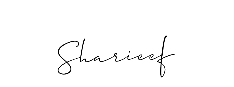 How to make Sharieef name signature. Use Allison_Script style for creating short signs online. This is the latest handwritten sign. Sharieef signature style 2 images and pictures png