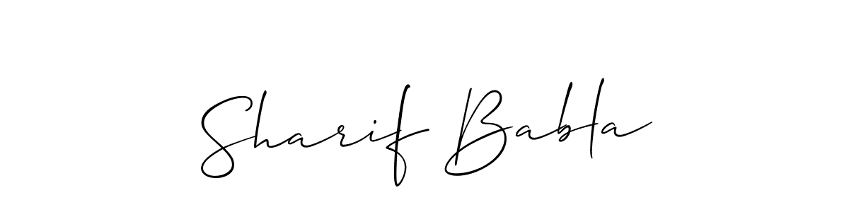 Best and Professional Signature Style for Sharif Babla. Allison_Script Best Signature Style Collection. Sharif Babla signature style 2 images and pictures png