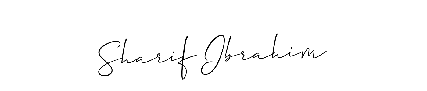 How to make Sharif Ibrahim signature? Allison_Script is a professional autograph style. Create handwritten signature for Sharif Ibrahim name. Sharif Ibrahim signature style 2 images and pictures png