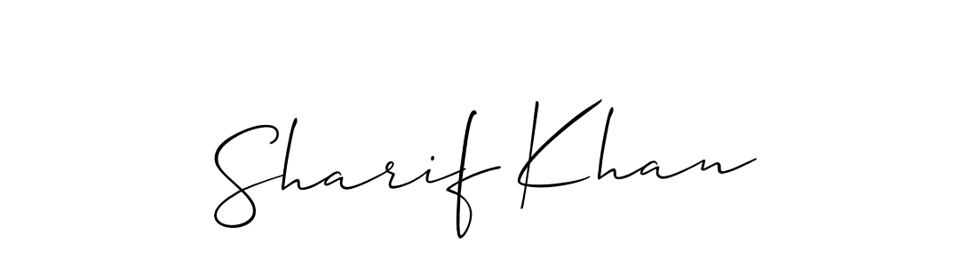 Design your own signature with our free online signature maker. With this signature software, you can create a handwritten (Allison_Script) signature for name Sharif Khan. Sharif Khan signature style 2 images and pictures png