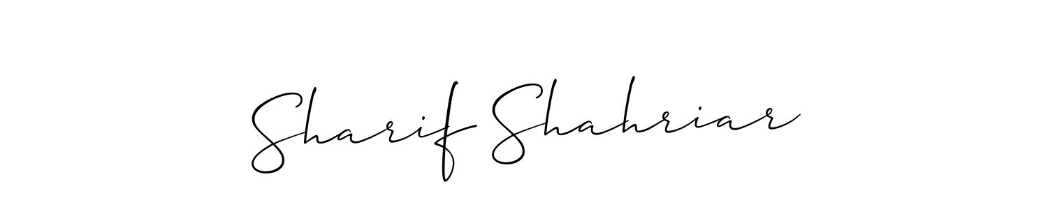 Sharif Shahriar stylish signature style. Best Handwritten Sign (Allison_Script) for my name. Handwritten Signature Collection Ideas for my name Sharif Shahriar. Sharif Shahriar signature style 2 images and pictures png