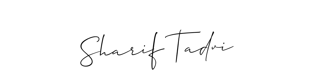 Similarly Allison_Script is the best handwritten signature design. Signature creator online .You can use it as an online autograph creator for name Sharif Tadvi. Sharif Tadvi signature style 2 images and pictures png