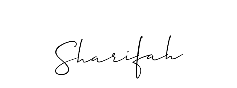 You should practise on your own different ways (Allison_Script) to write your name (Sharifah) in signature. don't let someone else do it for you. Sharifah signature style 2 images and pictures png