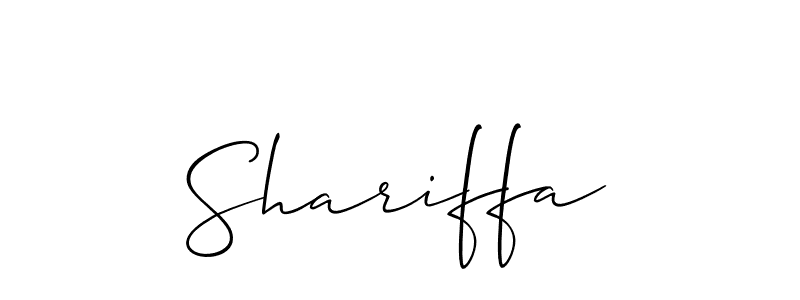 Best and Professional Signature Style for Shariffa. Allison_Script Best Signature Style Collection. Shariffa signature style 2 images and pictures png