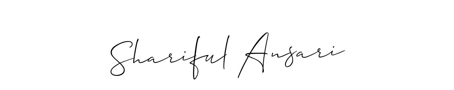 How to Draw Shariful Ansari signature style? Allison_Script is a latest design signature styles for name Shariful Ansari. Shariful Ansari signature style 2 images and pictures png