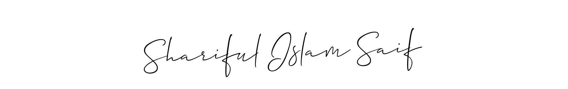 Similarly Allison_Script is the best handwritten signature design. Signature creator online .You can use it as an online autograph creator for name Shariful Islam Saif. Shariful Islam Saif signature style 2 images and pictures png