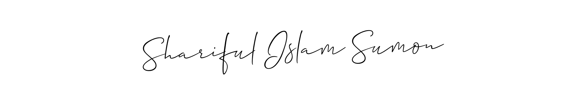 Also You can easily find your signature by using the search form. We will create Shariful Islam Sumon name handwritten signature images for you free of cost using Allison_Script sign style. Shariful Islam Sumon signature style 2 images and pictures png
