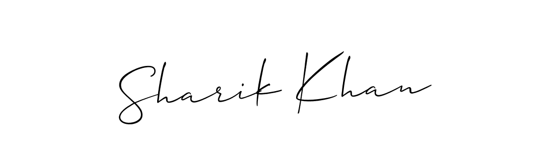 Make a short Sharik Khan signature style. Manage your documents anywhere anytime using Allison_Script. Create and add eSignatures, submit forms, share and send files easily. Sharik Khan signature style 2 images and pictures png