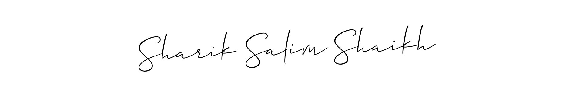 Once you've used our free online signature maker to create your best signature Allison_Script style, it's time to enjoy all of the benefits that Sharik Salim Shaikh name signing documents. Sharik Salim Shaikh signature style 2 images and pictures png