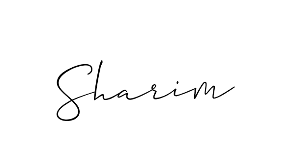 You should practise on your own different ways (Allison_Script) to write your name (Sharim) in signature. don't let someone else do it for you. Sharim signature style 2 images and pictures png