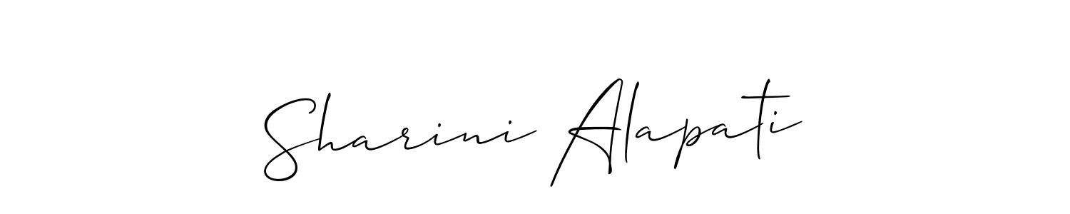 How to Draw Sharini Alapati signature style? Allison_Script is a latest design signature styles for name Sharini Alapati. Sharini Alapati signature style 2 images and pictures png