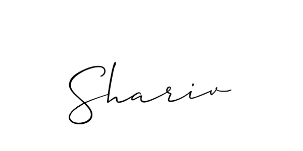 Make a short Shariv signature style. Manage your documents anywhere anytime using Allison_Script. Create and add eSignatures, submit forms, share and send files easily. Shariv signature style 2 images and pictures png