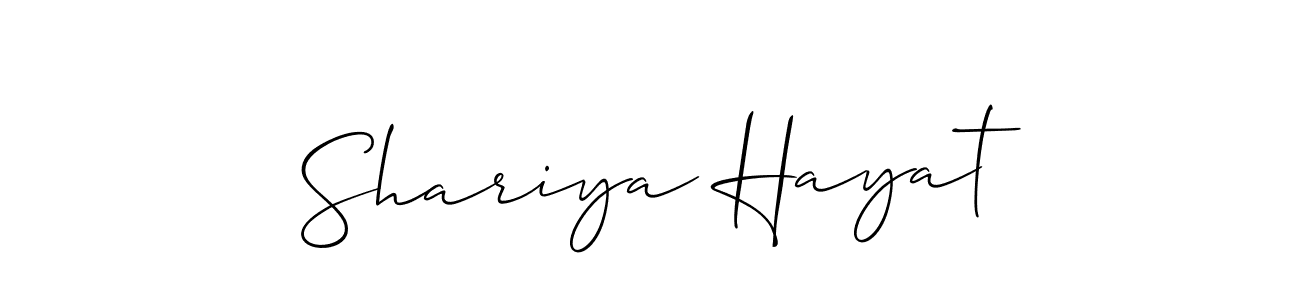 This is the best signature style for the Shariya Hayat name. Also you like these signature font (Allison_Script). Mix name signature. Shariya Hayat signature style 2 images and pictures png
