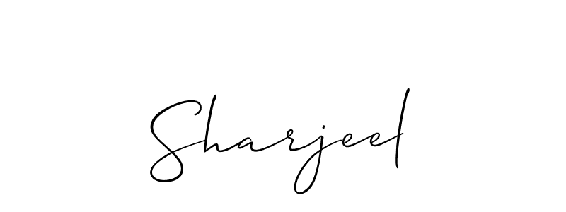 if you are searching for the best signature style for your name Sharjeel. so please give up your signature search. here we have designed multiple signature styles  using Allison_Script. Sharjeel signature style 2 images and pictures png