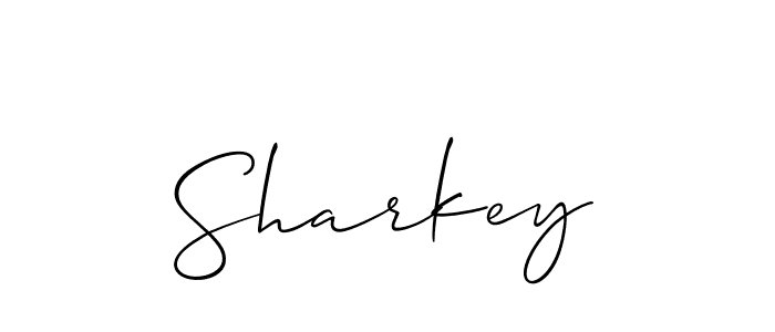 Sharkey stylish signature style. Best Handwritten Sign (Allison_Script) for my name. Handwritten Signature Collection Ideas for my name Sharkey. Sharkey signature style 2 images and pictures png