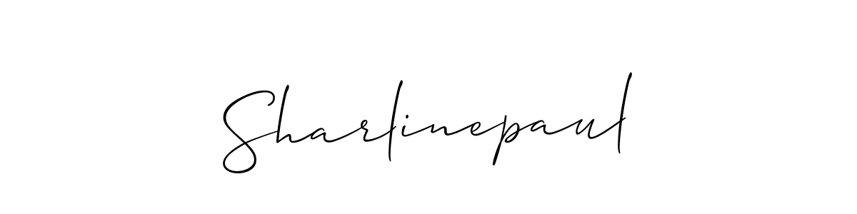Best and Professional Signature Style for Sharlinepaul. Allison_Script Best Signature Style Collection. Sharlinepaul signature style 2 images and pictures png