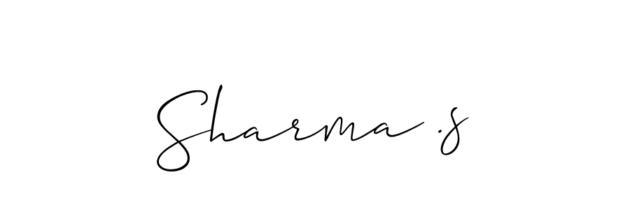 Sharma .s stylish signature style. Best Handwritten Sign (Allison_Script) for my name. Handwritten Signature Collection Ideas for my name Sharma .s. Sharma .s signature style 2 images and pictures png