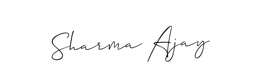 Make a short Sharma Ajay signature style. Manage your documents anywhere anytime using Allison_Script. Create and add eSignatures, submit forms, share and send files easily. Sharma Ajay signature style 2 images and pictures png