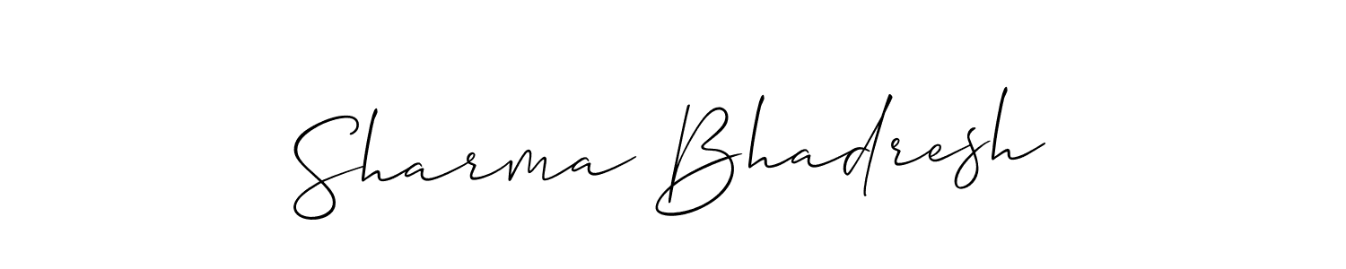 You can use this online signature creator to create a handwritten signature for the name Sharma Bhadresh. This is the best online autograph maker. Sharma Bhadresh signature style 2 images and pictures png