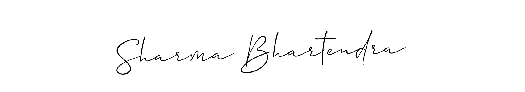 if you are searching for the best signature style for your name Sharma Bhartendra. so please give up your signature search. here we have designed multiple signature styles  using Allison_Script. Sharma Bhartendra signature style 2 images and pictures png