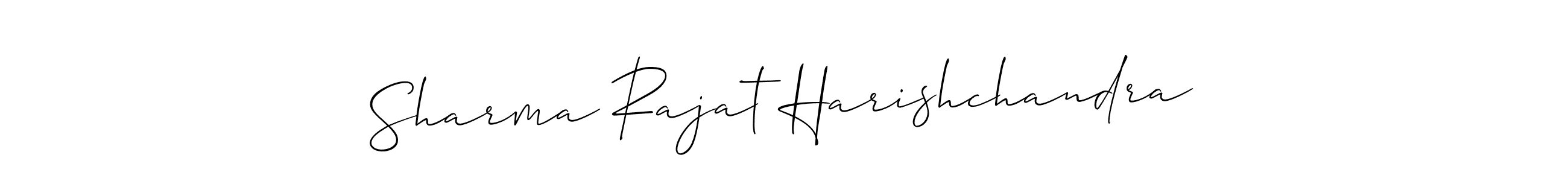 Sharma Rajat Harishchandra stylish signature style. Best Handwritten Sign (Allison_Script) for my name. Handwritten Signature Collection Ideas for my name Sharma Rajat Harishchandra. Sharma Rajat Harishchandra signature style 2 images and pictures png