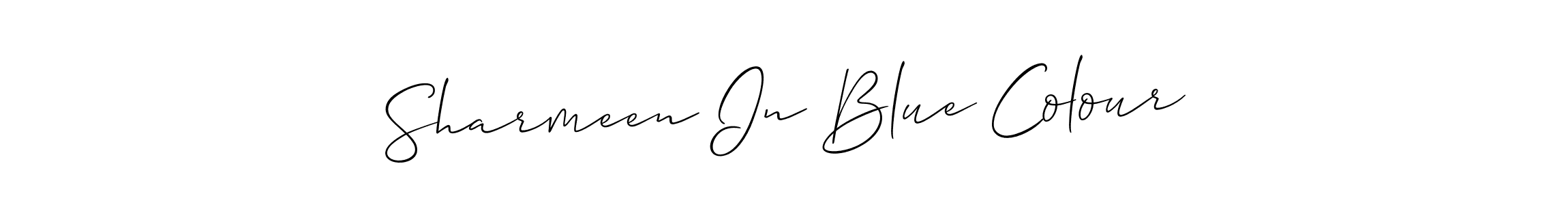 See photos of Sharmeen In Blue Colour official signature by Spectra . Check more albums & portfolios. Read reviews & check more about Allison_Script font. Sharmeen In Blue Colour signature style 2 images and pictures png