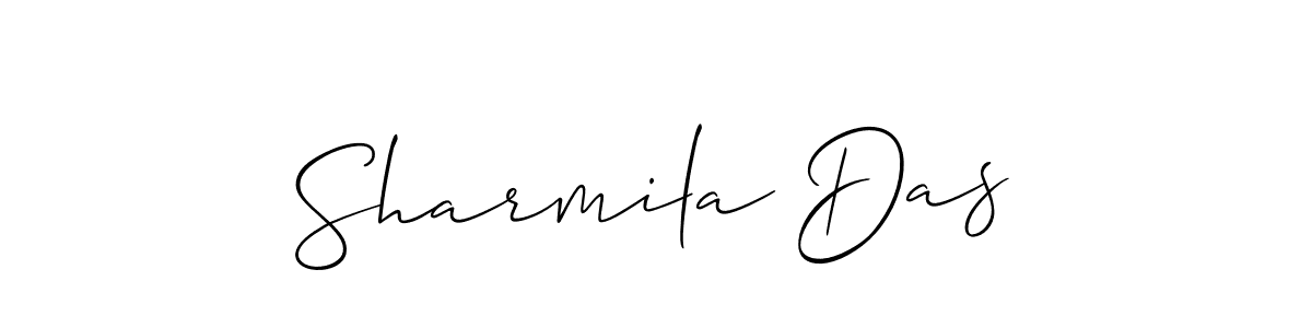 Design your own signature with our free online signature maker. With this signature software, you can create a handwritten (Allison_Script) signature for name Sharmila Das. Sharmila Das signature style 2 images and pictures png