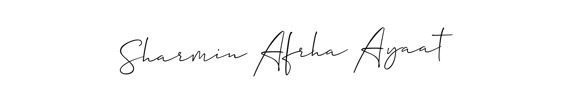 See photos of Sharmin Afrha Ayaat official signature by Spectra . Check more albums & portfolios. Read reviews & check more about Allison_Script font. Sharmin Afrha Ayaat signature style 2 images and pictures png