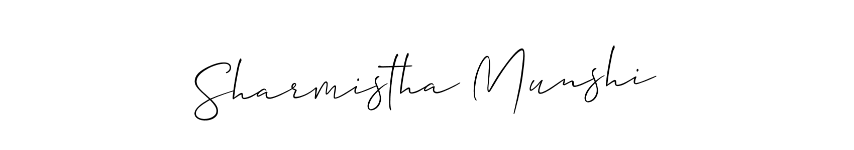 Make a beautiful signature design for name Sharmistha Munshi. Use this online signature maker to create a handwritten signature for free. Sharmistha Munshi signature style 2 images and pictures png