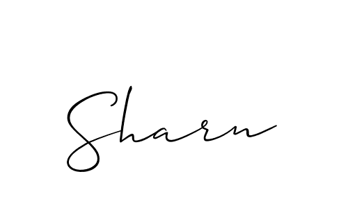 Also we have Sharn name is the best signature style. Create professional handwritten signature collection using Allison_Script autograph style. Sharn signature style 2 images and pictures png