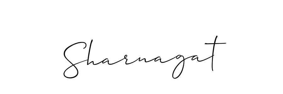 How to make Sharnagat signature? Allison_Script is a professional autograph style. Create handwritten signature for Sharnagat name. Sharnagat signature style 2 images and pictures png