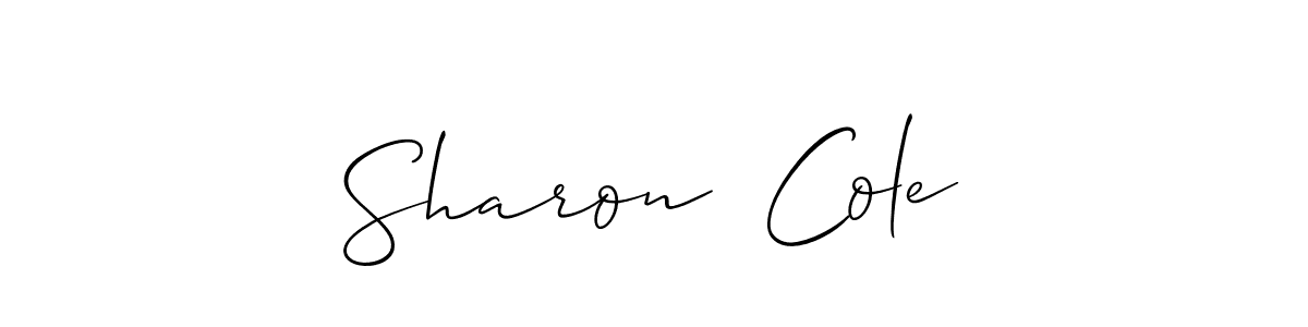 How to Draw Sharon  Cole signature style? Allison_Script is a latest design signature styles for name Sharon  Cole. Sharon  Cole signature style 2 images and pictures png