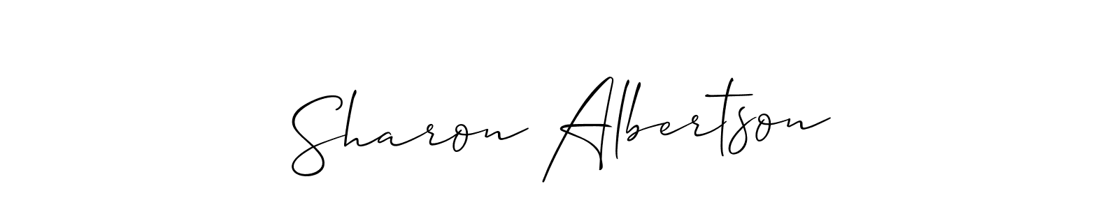Here are the top 10 professional signature styles for the name Sharon Albertson. These are the best autograph styles you can use for your name. Sharon Albertson signature style 2 images and pictures png