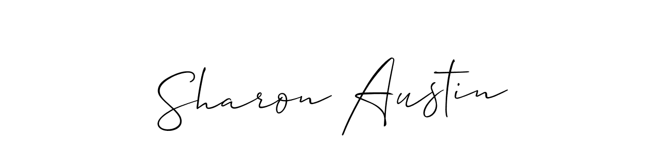 Use a signature maker to create a handwritten signature online. With this signature software, you can design (Allison_Script) your own signature for name Sharon Austin. Sharon Austin signature style 2 images and pictures png
