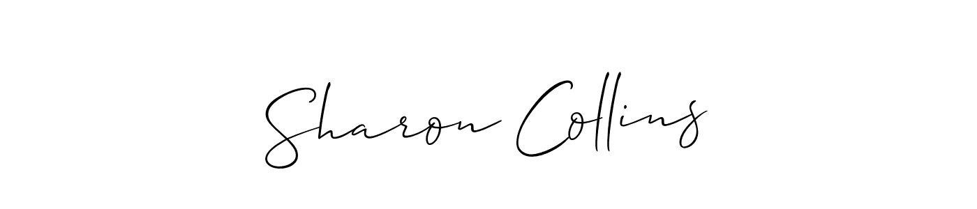Design your own signature with our free online signature maker. With this signature software, you can create a handwritten (Allison_Script) signature for name Sharon Collins. Sharon Collins signature style 2 images and pictures png