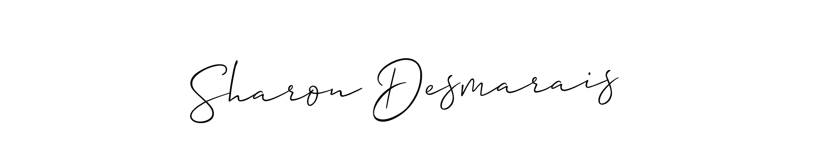 How to make Sharon Desmarais name signature. Use Allison_Script style for creating short signs online. This is the latest handwritten sign. Sharon Desmarais signature style 2 images and pictures png