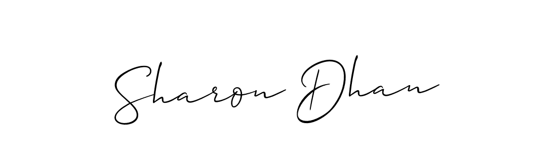 Best and Professional Signature Style for Sharon Dhan. Allison_Script Best Signature Style Collection. Sharon Dhan signature style 2 images and pictures png