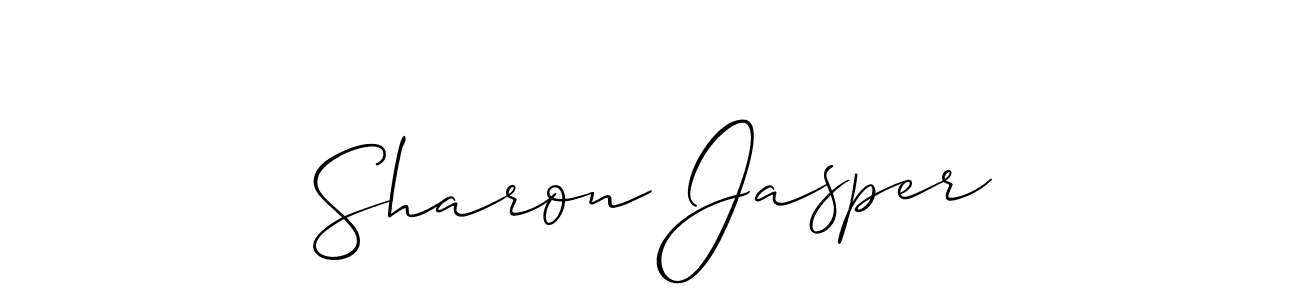 Best and Professional Signature Style for Sharon Jasper. Allison_Script Best Signature Style Collection. Sharon Jasper signature style 2 images and pictures png