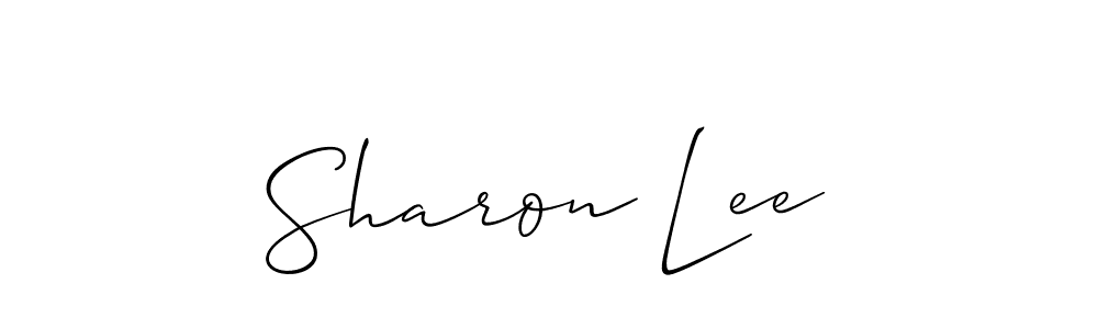 How to make Sharon Lee signature? Allison_Script is a professional autograph style. Create handwritten signature for Sharon Lee name. Sharon Lee signature style 2 images and pictures png