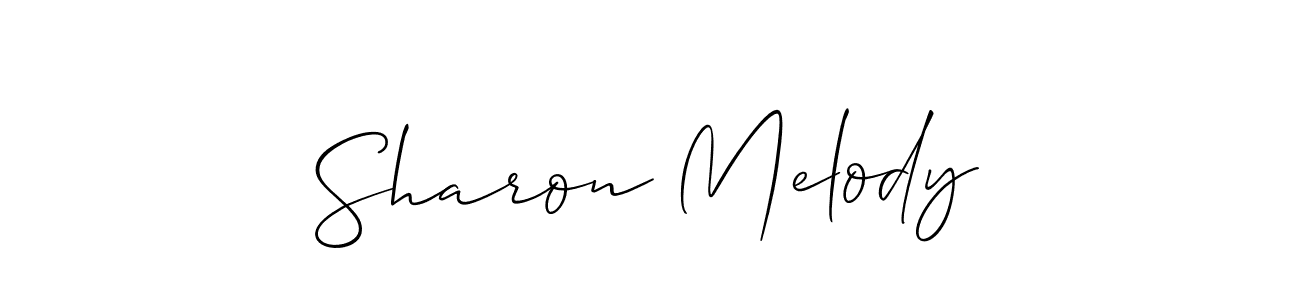 How to Draw Sharon Melody signature style? Allison_Script is a latest design signature styles for name Sharon Melody. Sharon Melody signature style 2 images and pictures png