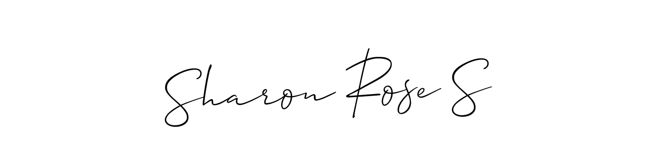 Best and Professional Signature Style for Sharon Rose S. Allison_Script Best Signature Style Collection. Sharon Rose S signature style 2 images and pictures png