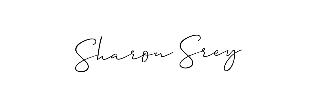 Design your own signature with our free online signature maker. With this signature software, you can create a handwritten (Allison_Script) signature for name Sharon Srey. Sharon Srey signature style 2 images and pictures png